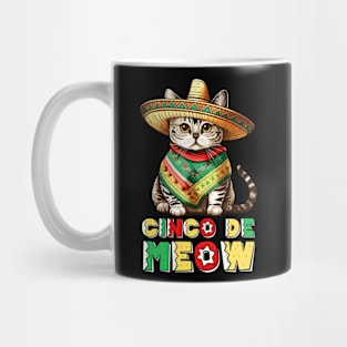 Fiesta Squad Funny Mexican Cat Fiesta Party Cinco De Meow Mug